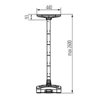 Solární svítidlo LED PARENO SLR 25W CCT-B KANLUX 46450