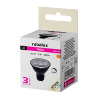 Světelný zdroj SMD LED, GU10, 7W, 650lm, 4000K, black RABALUX 79207