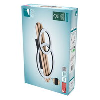 DL LED SCHWARZ/HOLZ L500 CEMBRANO