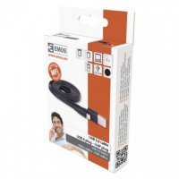 Kabel USB 2.0 A/M-i16P/M 1M černý Emos SM7013BL