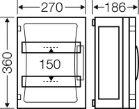 Jističová skříň ENYSTAR 24 modulových jednotek HENSEL FP 1249