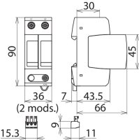 Svodič přepětí Typ 2 DEHNguard M 908208