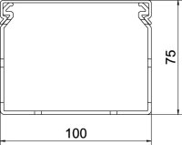 OBO LKVH N 75100 Propojovací kanál LKVH bezhalogenový 75x100x2000 světle šedá