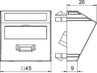 OBO 6104838 multimediální nosič HDMI MTS-HD F RW1