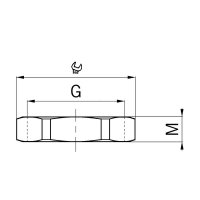 Matice polyamidová, černá, závit M25 x 1,5 AGRO 8225.40