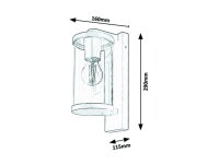 Silistra E27 1X 60W IP44 antracit RABALUX 7891