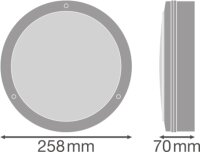 Přisazené svítidlo LEDVANCE SURFACE BULKHEAD 250 ON/OFF 10W 840 WT IP65