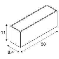 SITRA L WL UP/DOWN venkovní LED nástěnné svítidlo rezavé CCT spínač 3000/4000K