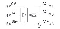 Polovodičové relé SSR, 24VDC, výstupní napětí: 16,8-30 V DC WAGO 2042-7604