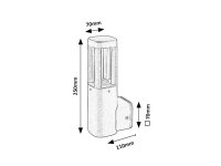 KALISZ svítidlo antracit LED 7W IP54 RABALUX 77033