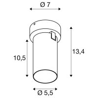 KAMI nástěnné a stropní přisazené svítidlo, 1x max. 10 W, GU10, bílá/bílá