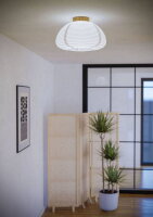 Stropní svítidlo SUMMERHILL bílá/dřevo/papír bílá 1X40W IP20 EGLO 44063