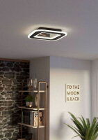 Stropní svítidlo MACCHIONI LED-CCT 380X380 černá/třpyt 20W IP20 EGLO 901241