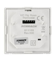 Kryt termostatu pro topení/chlazení, digitální, bílý SCHRACK EV103362--