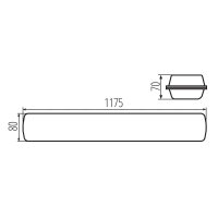 Prachotěsné LED svítidlo MAH MAX 38W 12 NW RYF KANLUX 38464