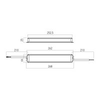 DRIVER NARROW TC 24V 300W IP67