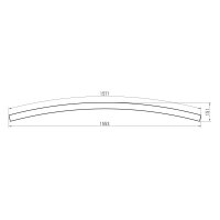XFREE M CURVED DALI 3000mm 30dgr SUSP. L