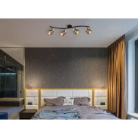 Stropní svítidlo INDIANA černá 4xE14, max. 40W 230V GLOBO 54357-4B