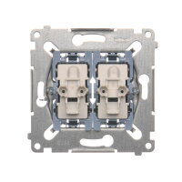 Dvojitý křížový spínač (přístroj) 10AX, 250V~ řazení 7+7 KONTAKT SIMON SW7/2XM