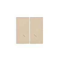 Kryt 2 násobný pro přístroje spínačů a tlačítek champagne matná   TKW6/2/144