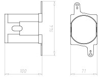 Upevńovací adaptér pro izolační kracici 75x81x100mm, do zateplení KAISER 1159-91