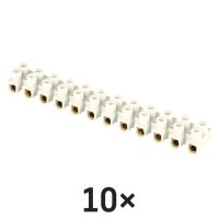 Šroubová svorkovnice 12× 46mm2, 450 V, bílá EMOS A4106