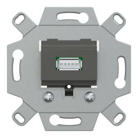 Mechanizmus USB nabíječky, Merten, jednonásobný, šedá SCHNEIDER MEG4581-0000