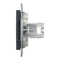 ASFORA Zásuvka datová RJ45, kat.6 UTP, antracit SCHNEIDER EPH4700171