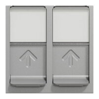 Datová zásuvka NOVÁ UNICA 2xRJ45 Kat.5e UTP, 2M, Aluminium SCHNEIDER NU342030