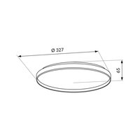 LED stropní svítidlo ORO NUBE WHITE 24W DW IP20 LED-POL ORO33249