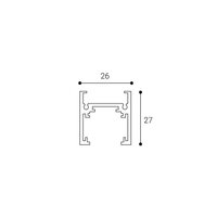 MAG II LOW TRACK 3M, W DALI bílá LED2 6529101