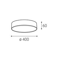 Stropní svítidlo MONO SLIM 40, W DALI TW 30W 2700K-4000K bílá LED2 1274271DTW