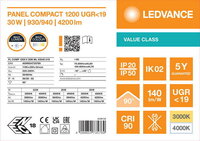 LED panel COMPACT 1200 MULTI SELECT 30W ML 93040 U19 LEDVANCE 4099854735769