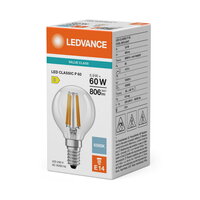 Světelný zdroj LED CLASSIC P V 5.9W 865 Clear E14 LEDVANCE 4099854785382