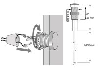 AZ-112 soumrakový spínač 1mod + čidlo IP65