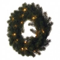 20LED XMAS WREATH 2AA WW