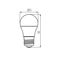 Světelný zdroj LED IQ-LED G45E27 7,5W-WW 27309 Kanlux