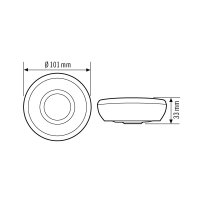 Čidlo pohybu EB10430404 MD 360/8 Basic 8m 2300W 10A IP40 bílá,stropní