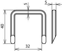 Skoba pro pásek 30mm L 40mm, FeZn DEHN 538030