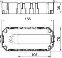 OBO 7407288 Přístrojová vložka GB2 BL