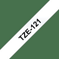 Páska BROTHER TZe-121, průsvitná/černá (9mm, laminované)