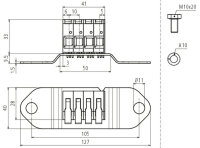 Dehn 472497 Adaptér pro push-in připojení 4x 4-16mm?