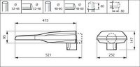 Uliční LED svítidlo Philips BGP291 LED60-4S/740 II DM11 48/60S 48-60mm