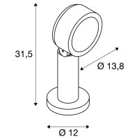 ESKINA Pole Outdoor stojací svítidlo antracitové 3000/4000K IP65 stmívatelné