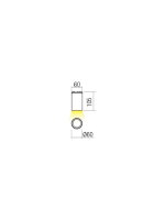 Stropní svítidlo RAM PL LED COB 3W IP65 MW 3000K REDO 90081