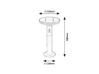 ALASKA antracitová LED 10W IP44 antracit RABALUX 77018