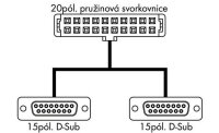 Systémový kabel pro WAGO-I/O-SYSTEM řada 750 2x 8 binárních vstupů/výstupů