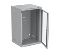 Nástěnný rozvaděč 10" 9U RAL 7035 skleněné dveře SOLARIX 86110301