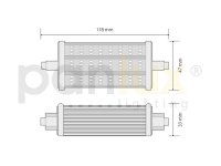 LINEAR 72LED světelný zdroj 230V 8W R7s 118mm - neutrální PANLUX PN65309002