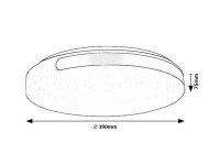 DANUTA2 svítidlo chromová LED 24W IP20 RABALUX 71085